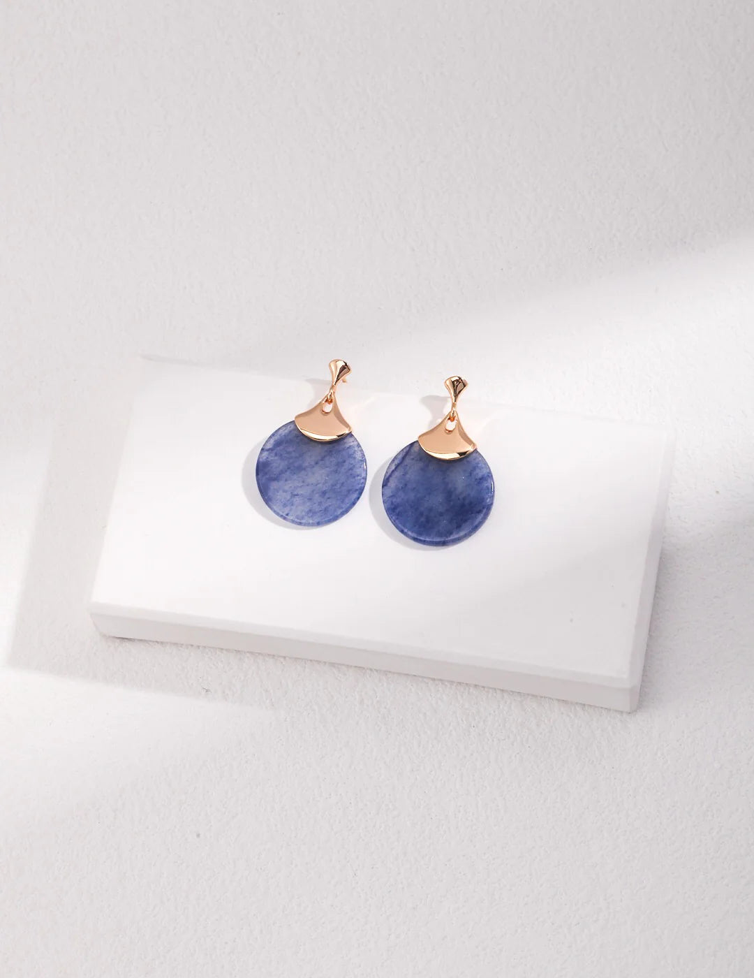 Natural Blue Aventurine Earrings