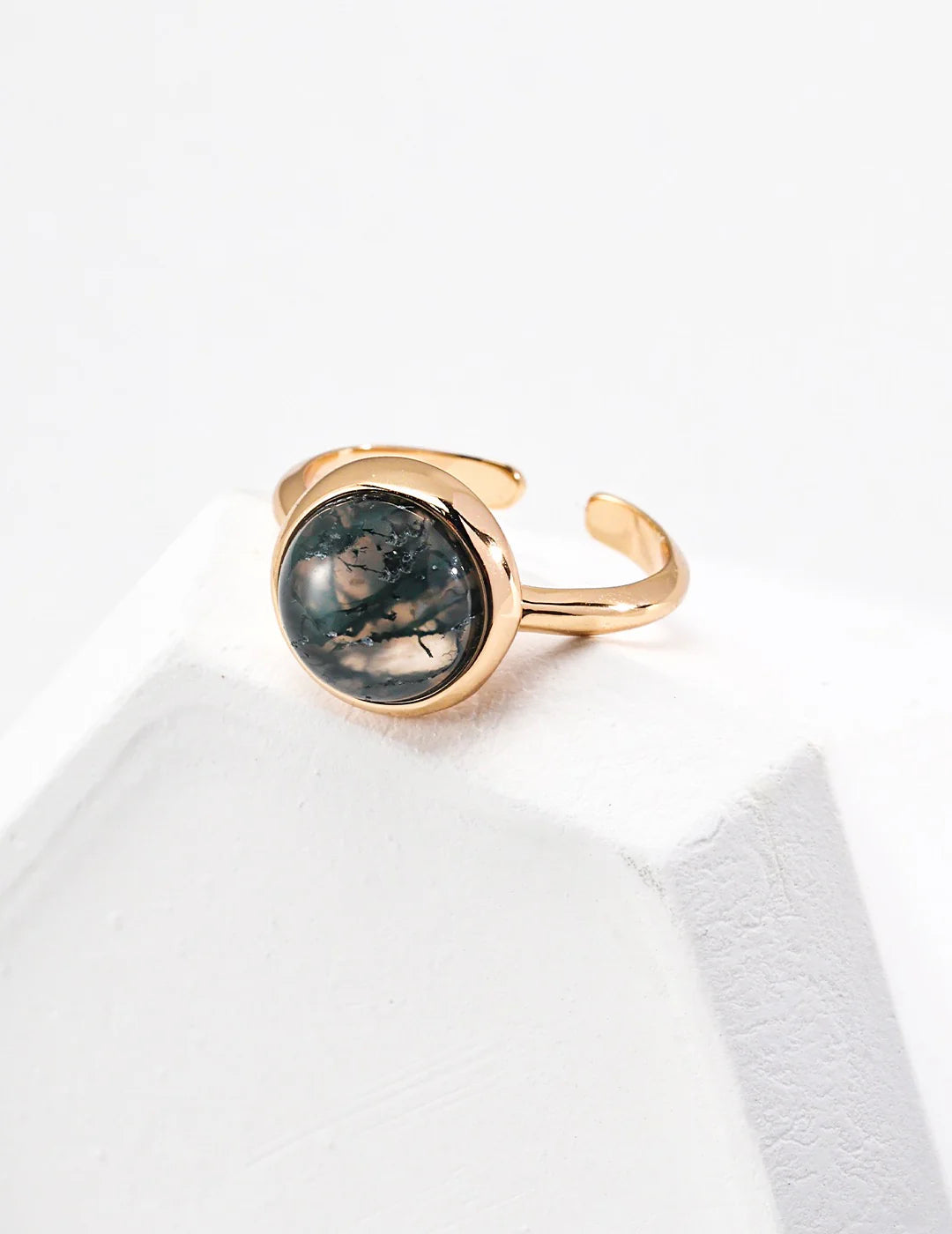 Aquatic Agate Ring