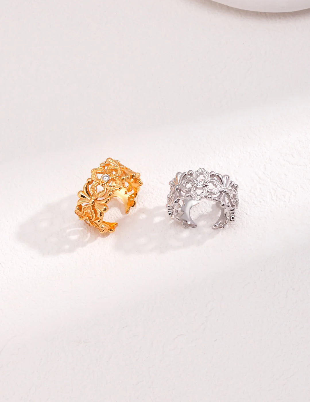 Open Hollow Carved Band Ring